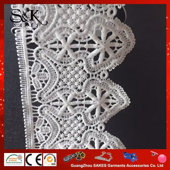 Accessori di abbigliamento da sposa/pizzo ricamato in seta di latte