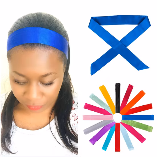 Accessori in raso di seta per ragazze, cintura moda, polso, fazzoletto da collo, nastro puro, sciarpa, elastico per capelli, borsa, fascia per capelli